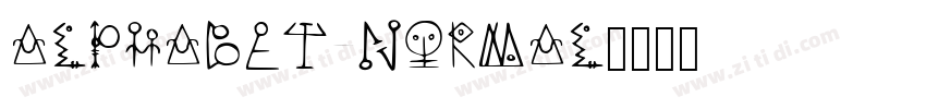 Alphabet Normal字体转换